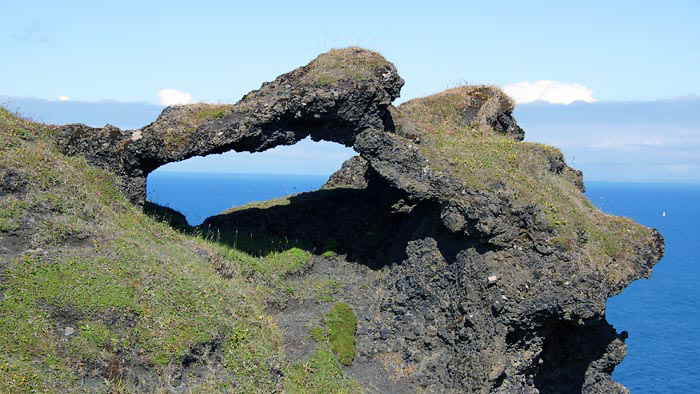 Arch near Vestmannaeyjar (Westmnner Inseln)-Island